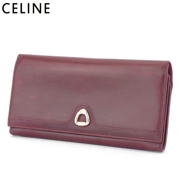 Celine long leather Red Wallet - Picture 1 of 6